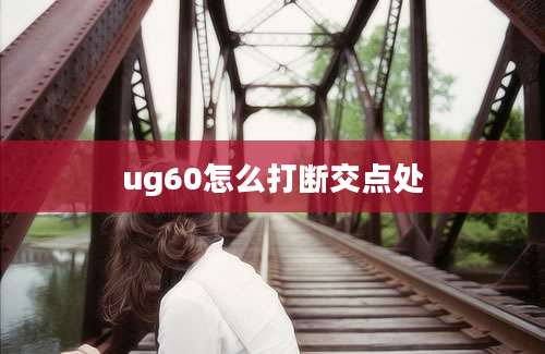 ug60怎么打断交点处