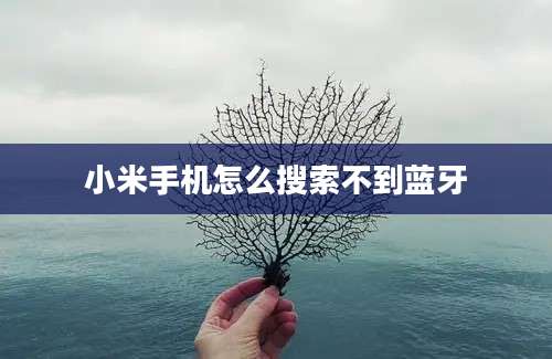 小米手机怎么搜索不到蓝牙