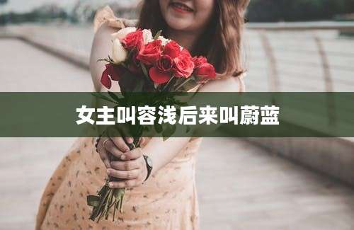 女主叫容浅后来叫蔚蓝