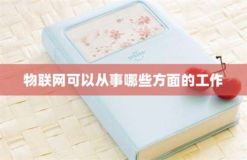 物联网可以从事哪些方面的工作