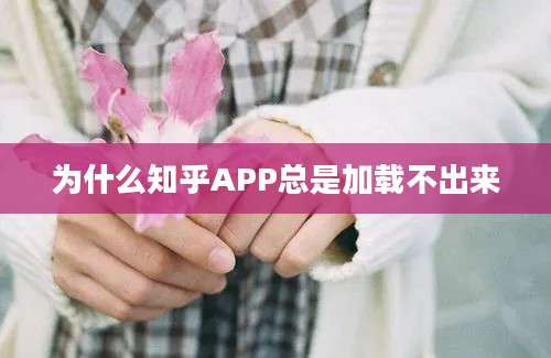 为什么知乎APP总是加载不出来