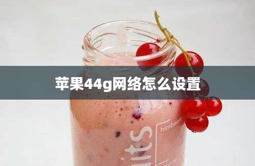 苹果44g网络怎么设置