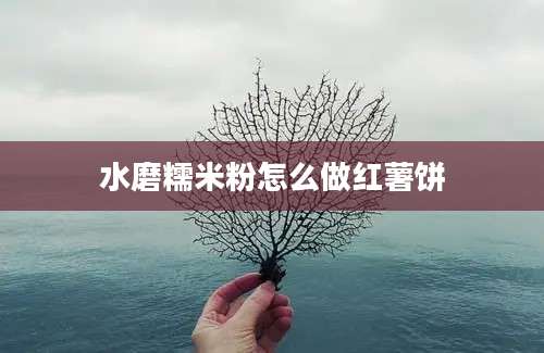 水磨糯米粉怎么做红薯饼