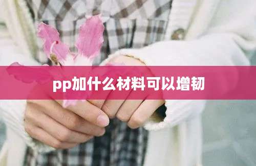 pp加什么材料可以增韧