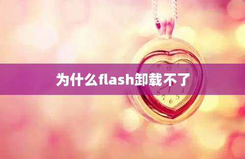 为什么flash卸载不了