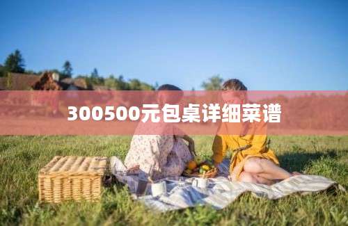 300500元包桌详细菜谱