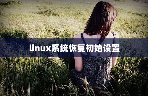 linux系统恢复初始设置