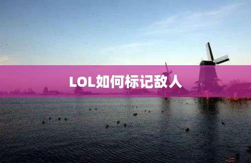 LOL如何标记敌人