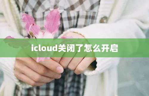 icloud关闭了怎么开启