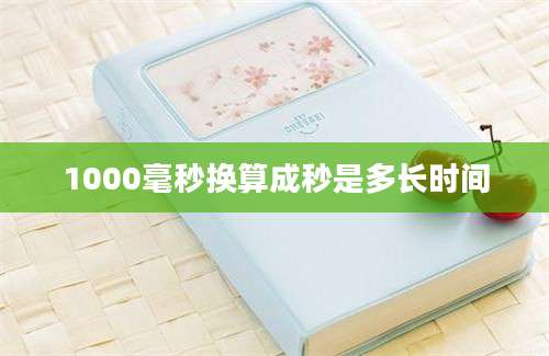 1000毫秒换算成秒是多长时间