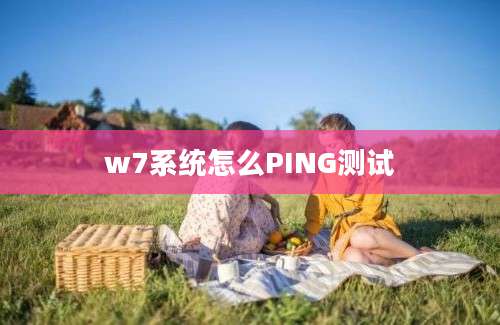 w7系统怎么PING测试