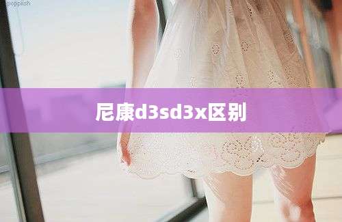 尼康d3sd3x区别