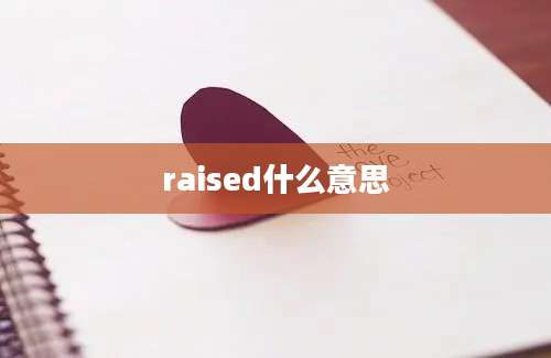 raised什么意思