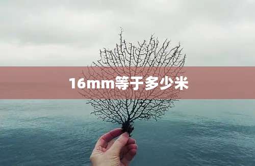 16mm等于多少米