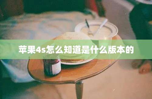 苹果4s怎么知道是什么版本的