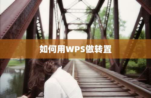 如何用WPS做转置