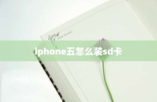 iphone五怎么装sd卡