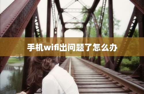 手机wifi出问题了怎么办