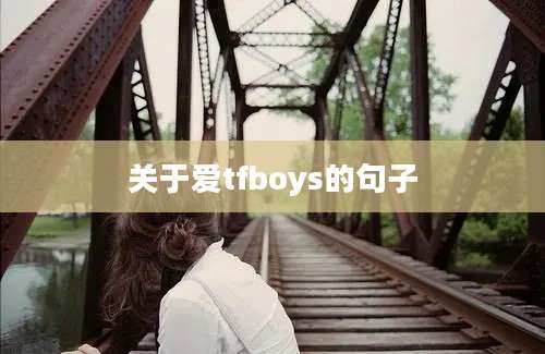 关于爱tfboys的句子