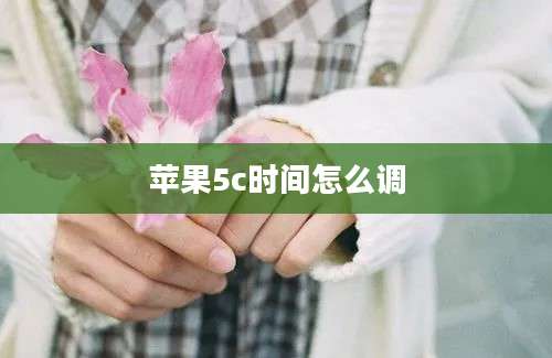 苹果5c时间怎么调