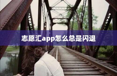 志愿汇app怎么总是闪退