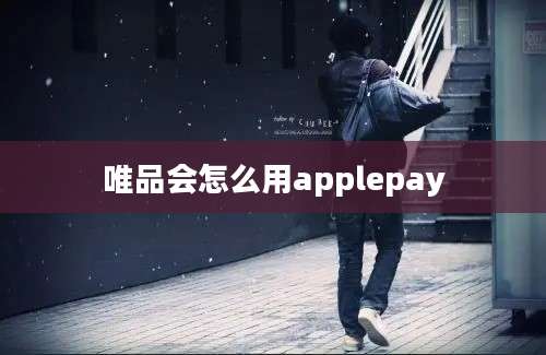 唯品会怎么用applepay