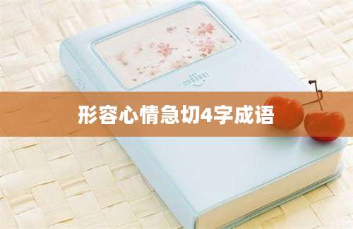 形容心情急切4字成语