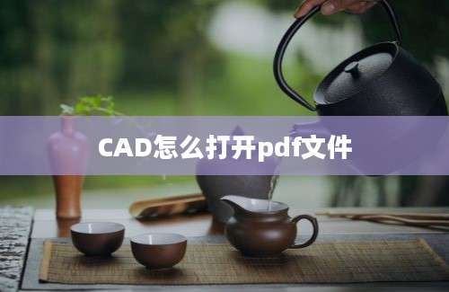 CAD怎么打开pdf文件