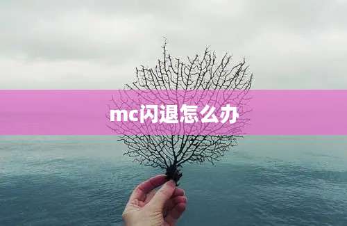 mc闪退怎么办