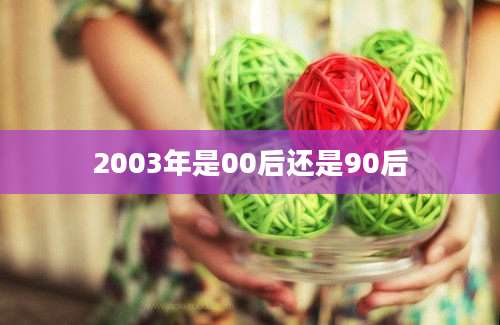 2003年是00后还是90后