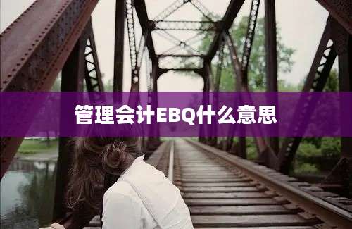 管理会计EBQ什么意思