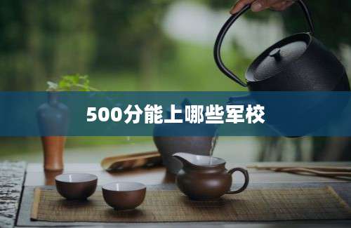 500分能上哪些军校