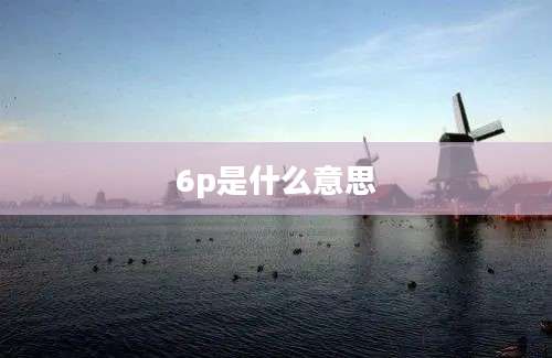 6p是什么意思