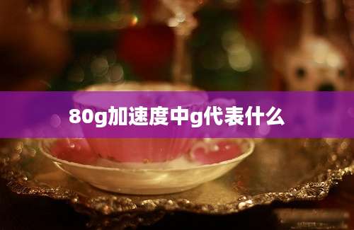 80g加速度中g代表什么