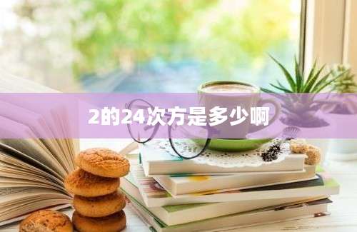 2的24次方是多少啊