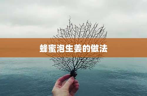 蜂蜜泡生姜的做法