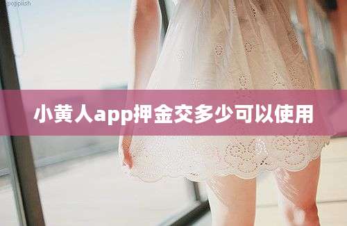 小黄人app押金交多少可以使用