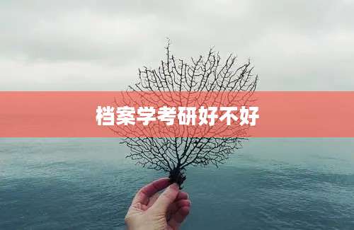 档案学考研好不好