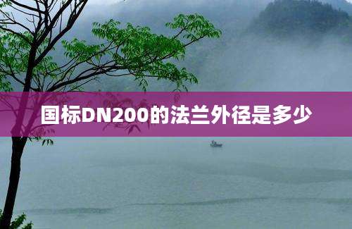 国标DN200的法兰外径是多少