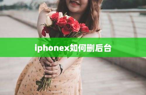 iphonex如何删后台