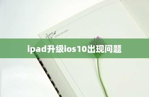 ipad升级ios10出现问题