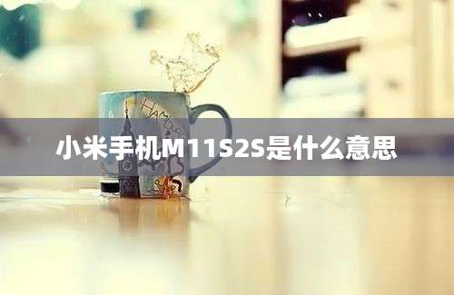 小米手机M11S2S是什么意思