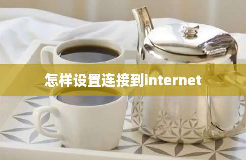 怎样设置连接到internet