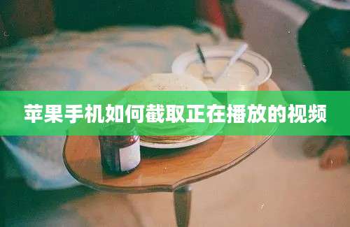 苹果手机如何截取正在播放的视频