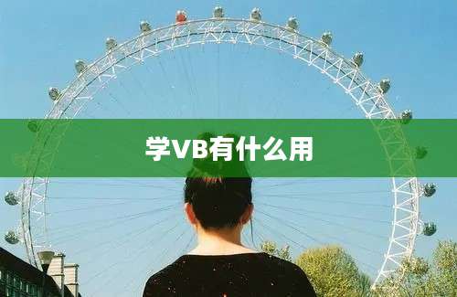 学VB有什么用