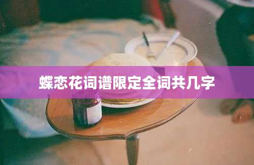 蝶恋花词谱限定全词共几字