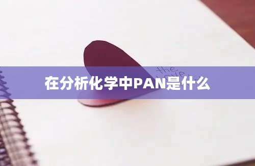 在分析化学中PAN是什么