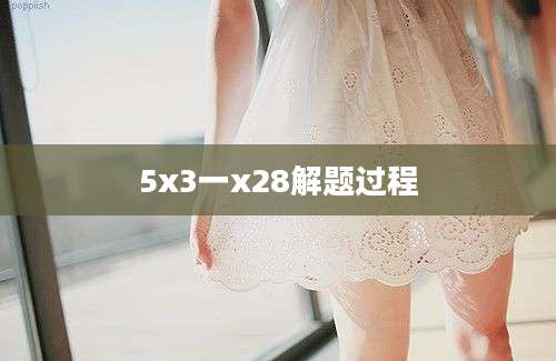 5x3一x28解题过程