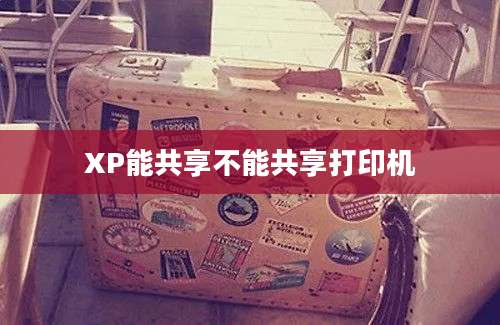 XP能共享不能共享打印机