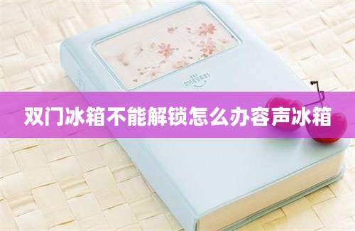 双门冰箱不能解锁怎么办容声冰箱